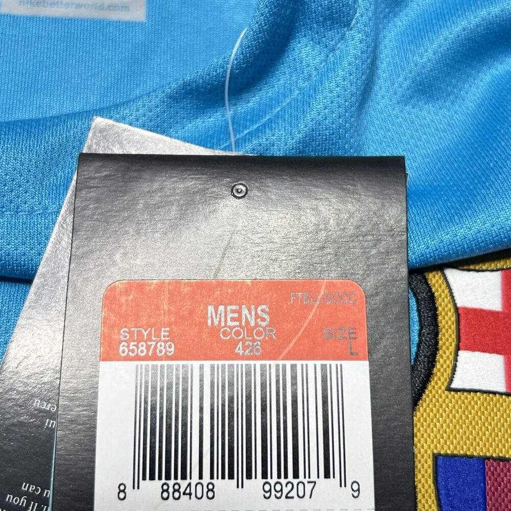 Fc Barcelona 2015-2016 3rd Third Jersey Nike Shirt Size L Large Authentic NWT - Picture 7 of 9